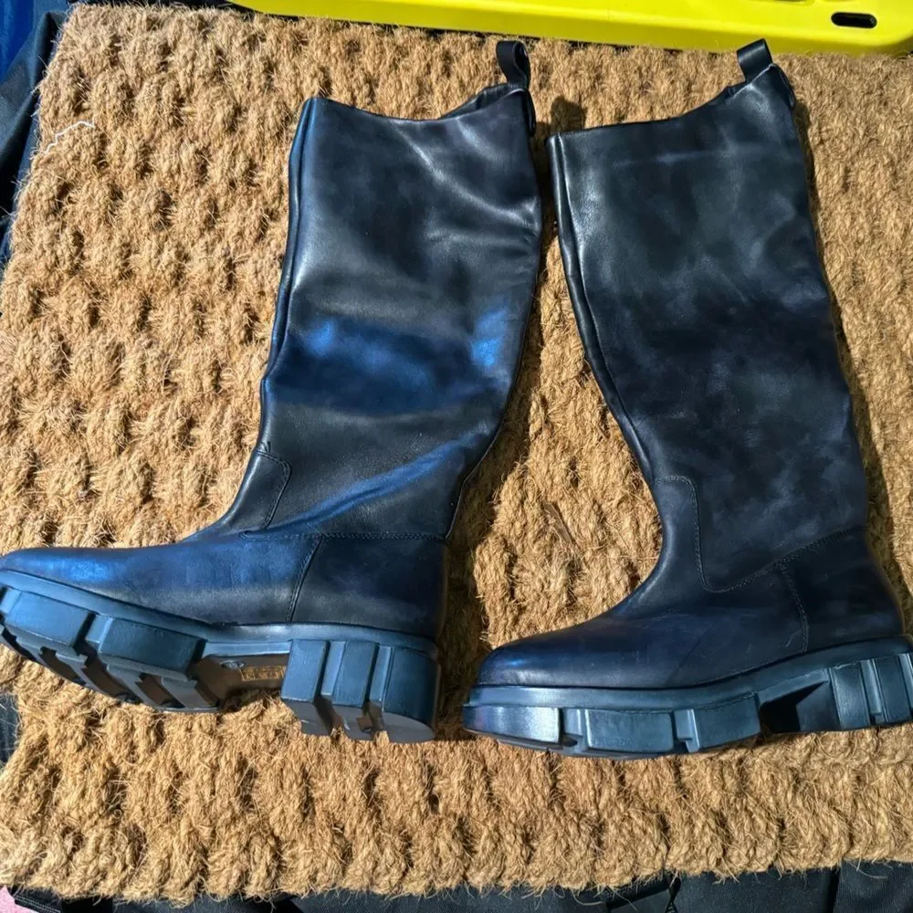 NEW Free People Brooks Tall Boot in Black